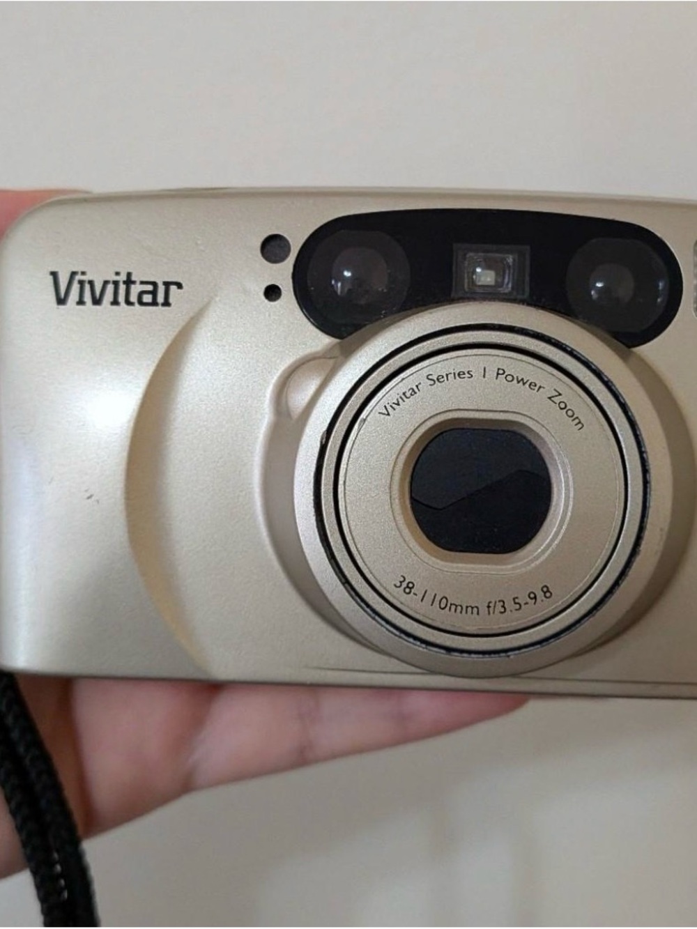 Vivitar Compact Point-and-Shoot Camera in Champagne